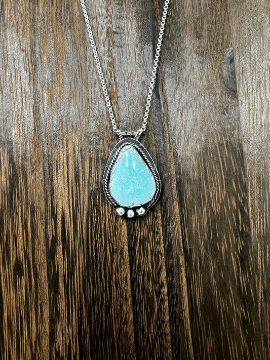•The Turquoise Raindrop Necklace•