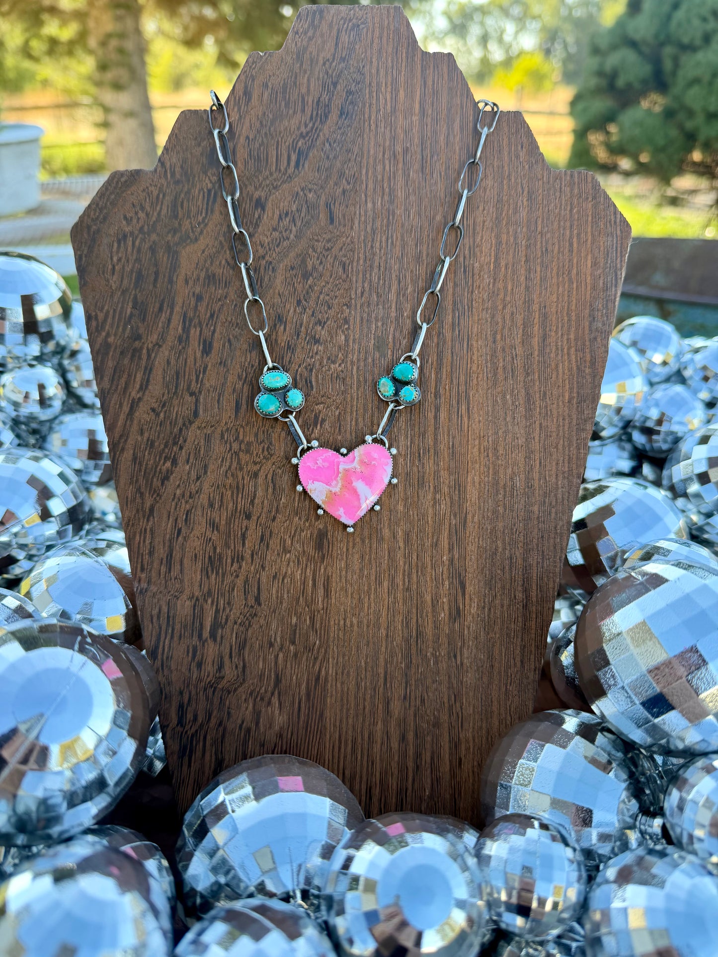 Pink Heart Necklace