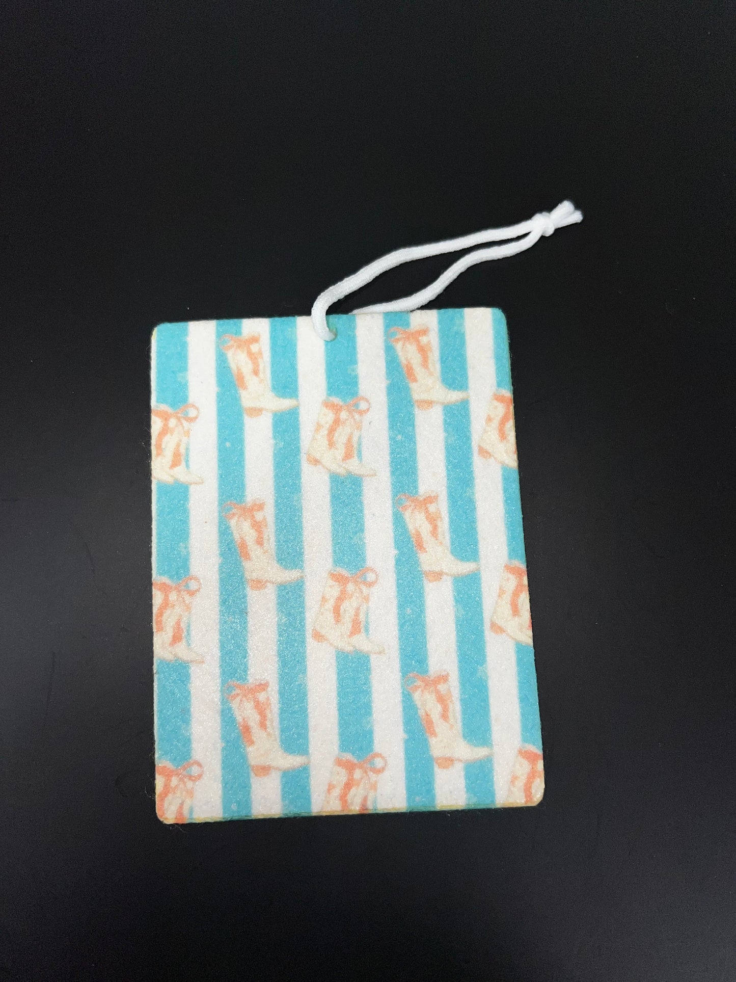 Stripes & Cowgirl Boots Car Freshie