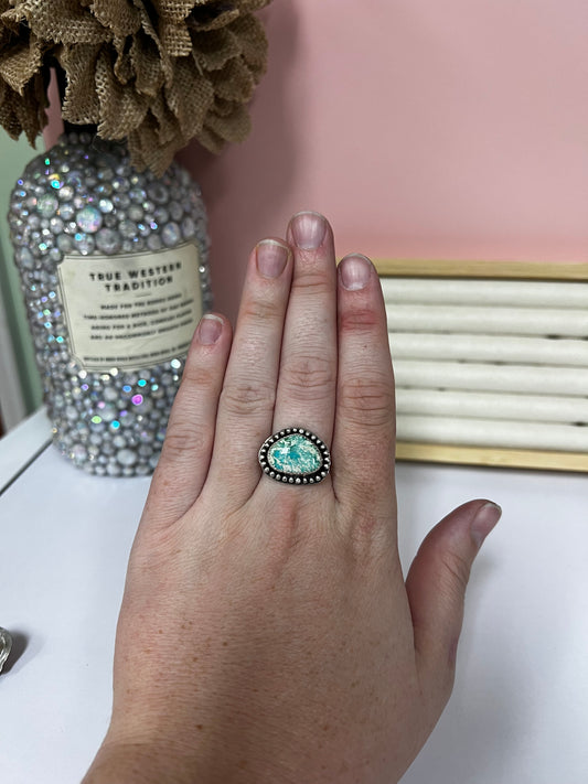 •Ocean Swirl Ring•