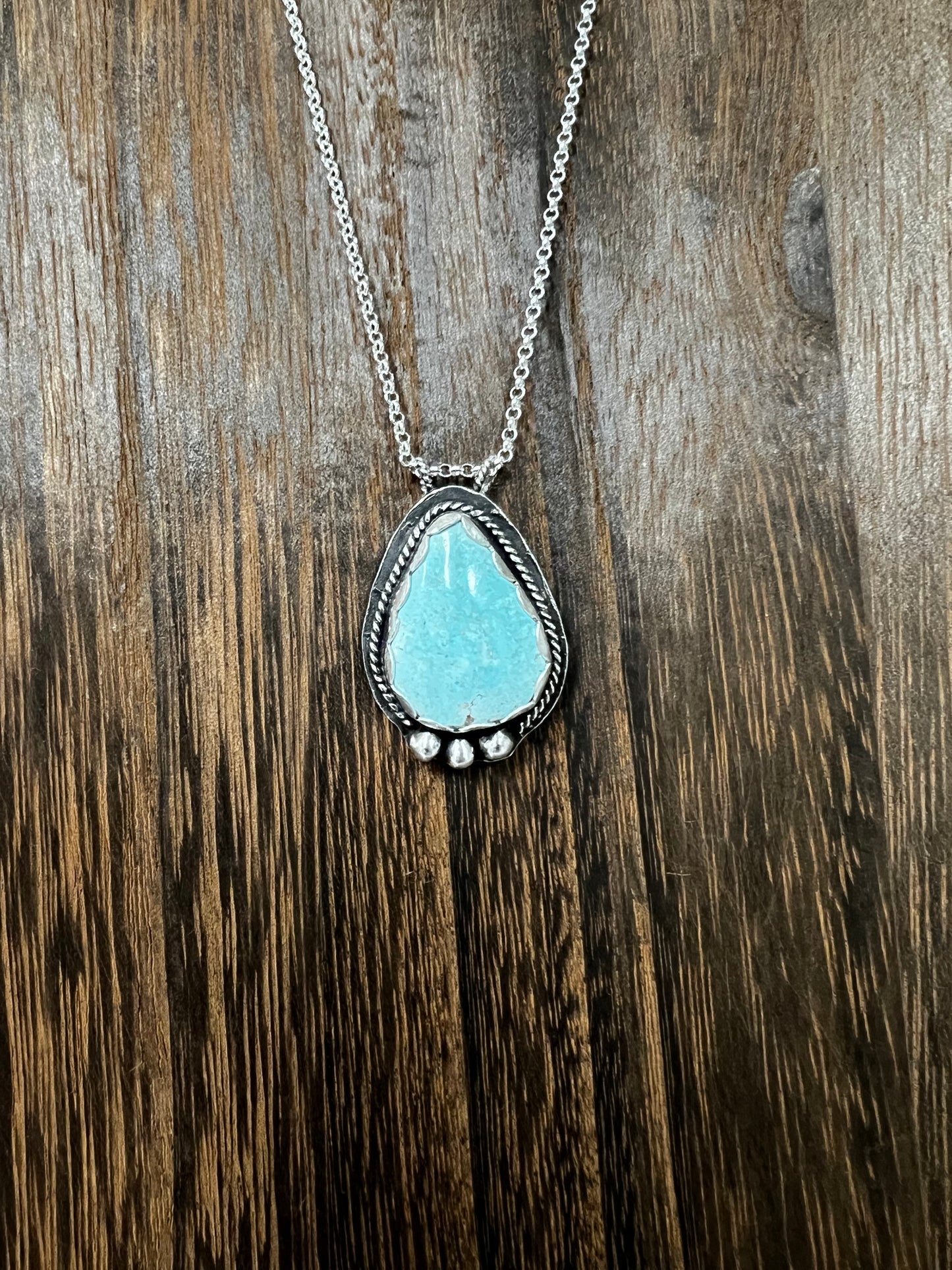 •The Turquoise Raindrop Necklace•