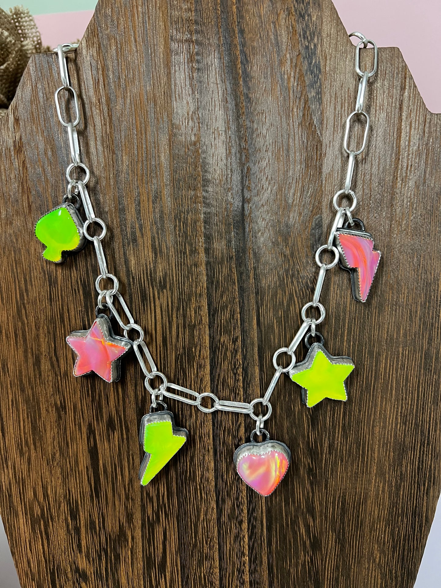 •Neon Lights Charm Necklace•