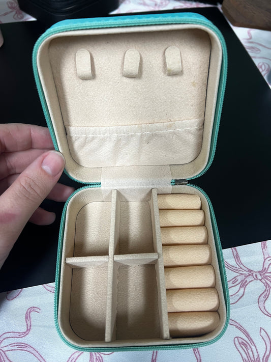 Lightning Bolt Teal Jewelry Box
