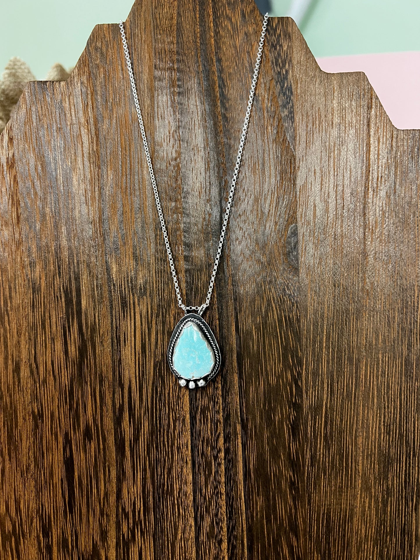 •The Turquoise Raindrop Necklace•