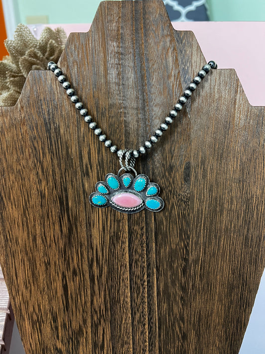 •The Turquoise Sunrise Pendant•